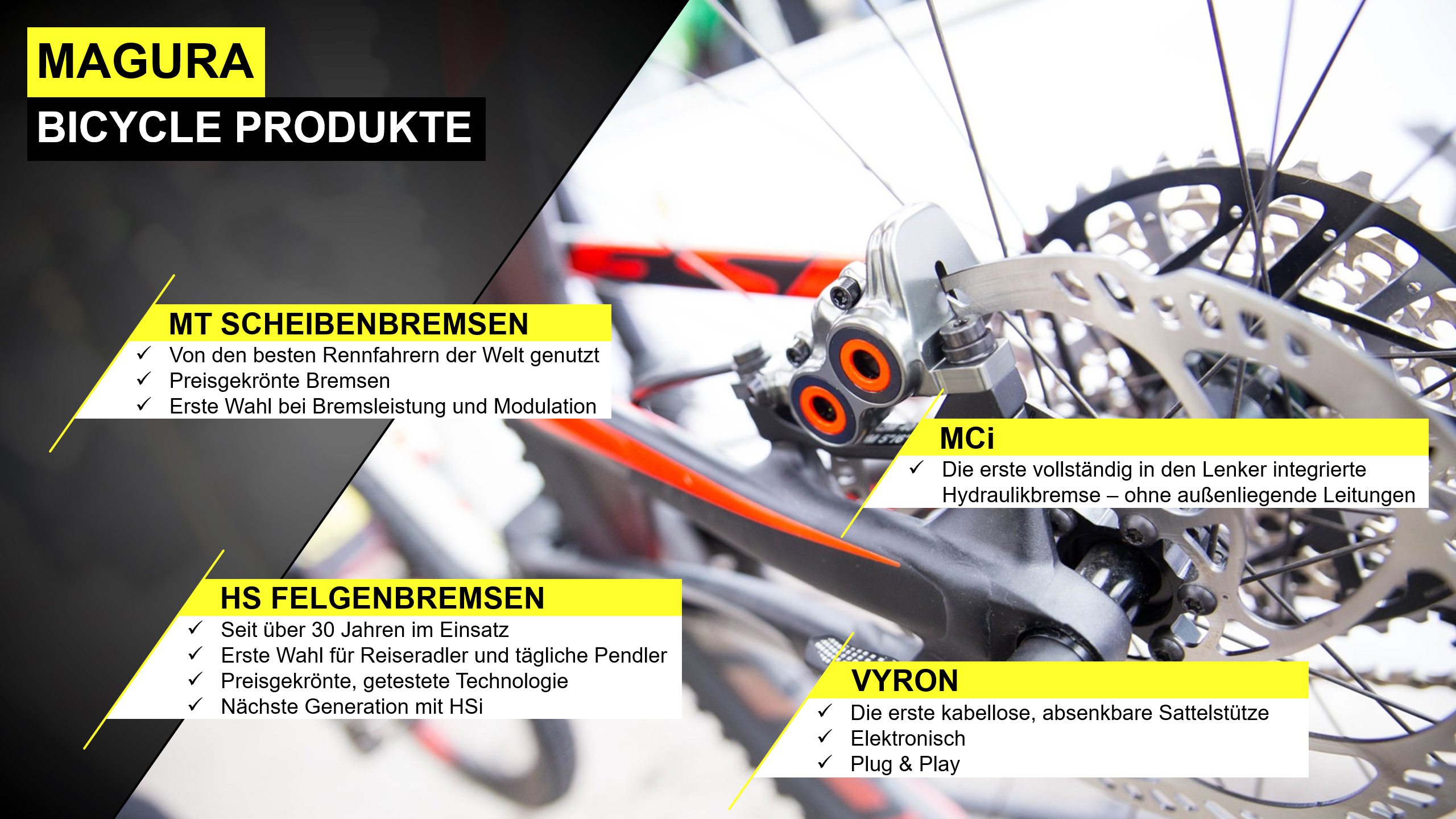 MAGURA PowerPoint Präsentation Bicycle Produkte