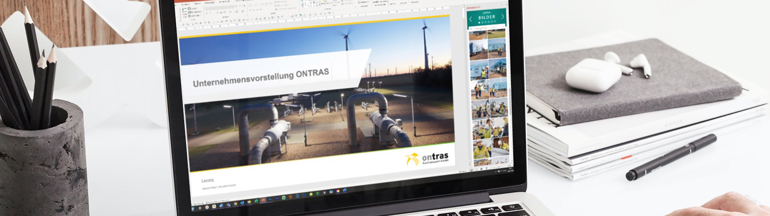 ONTRAS Gastransport GmbH nutzt PowerPoint Add-In "slideroom"